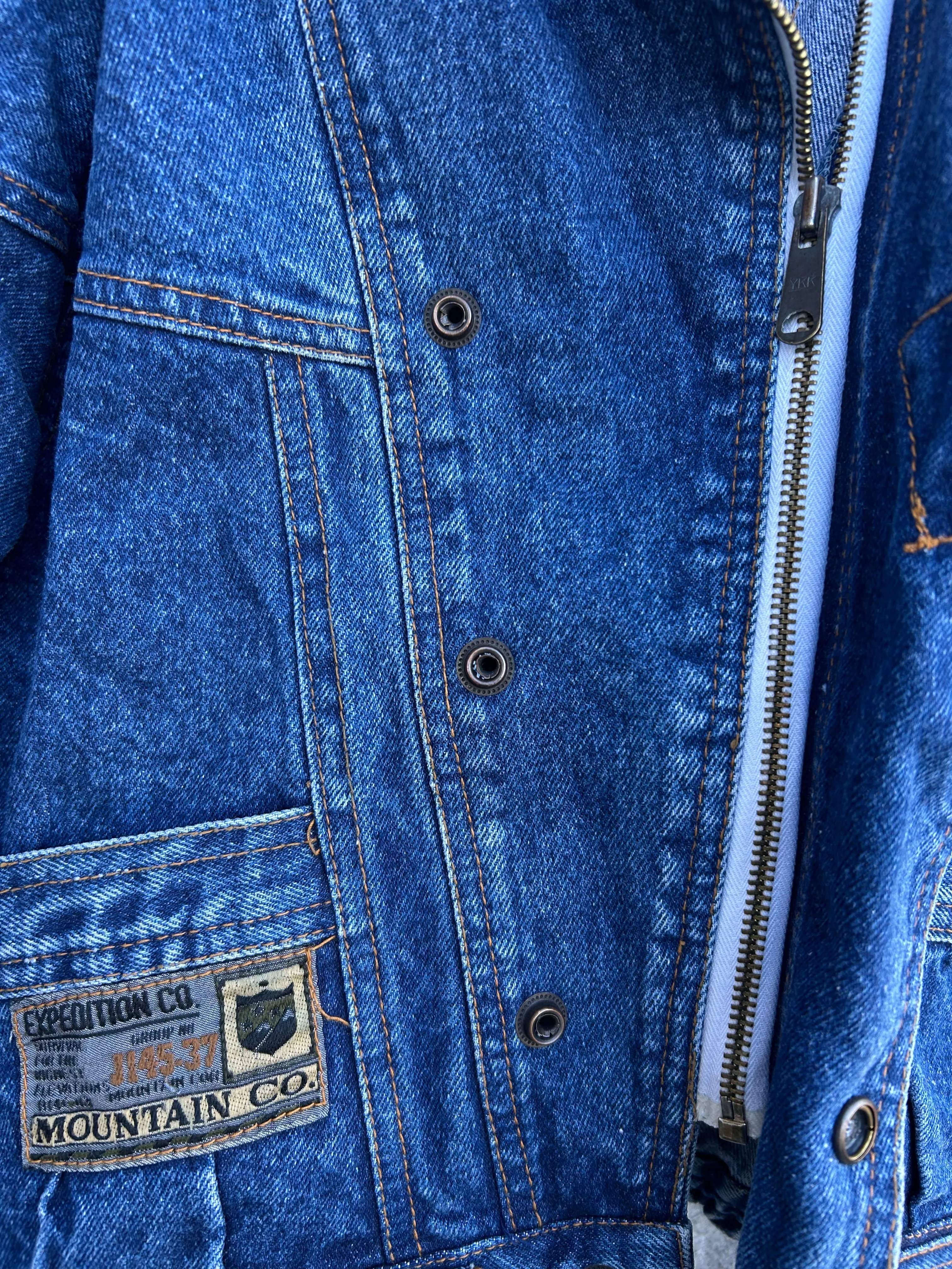 80s denim jacket  9-10y (134-140cm)