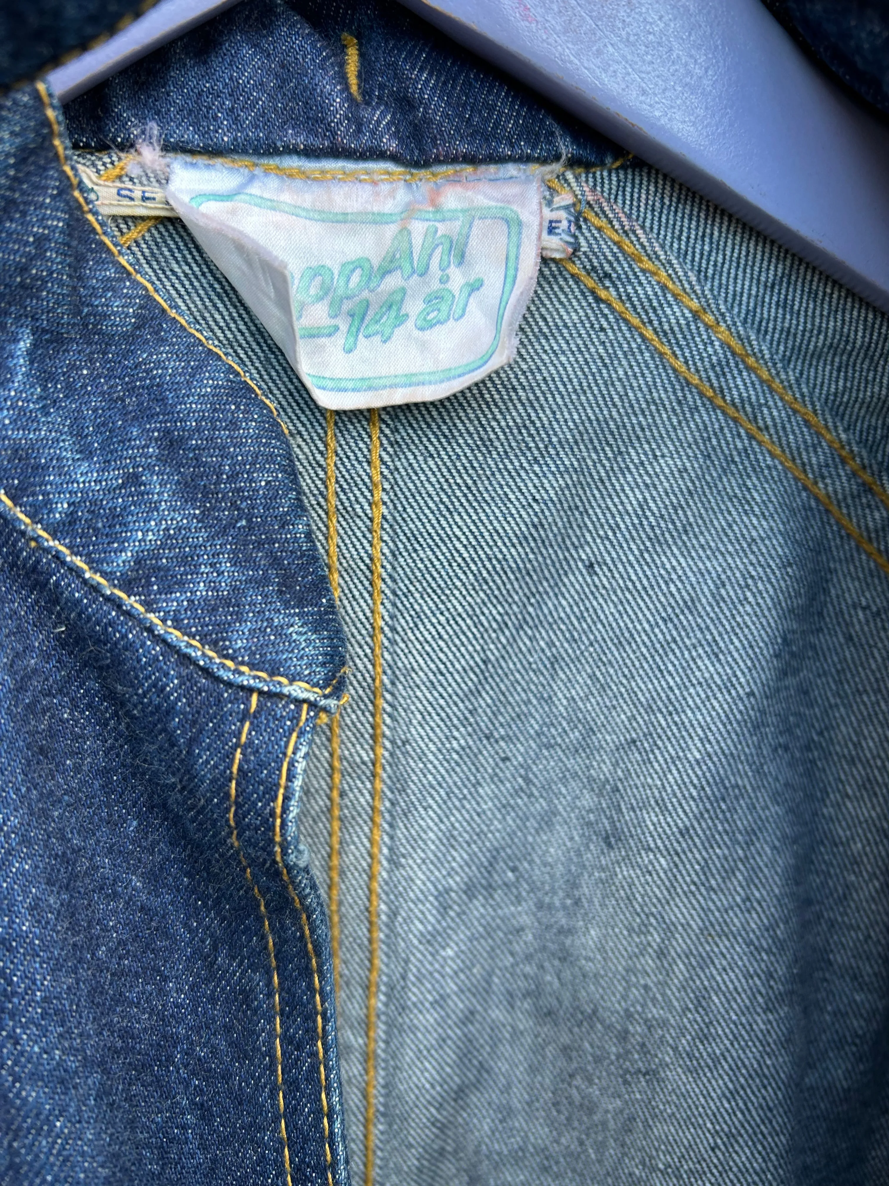 90s denim jacket  7-8y (122-128cm)
