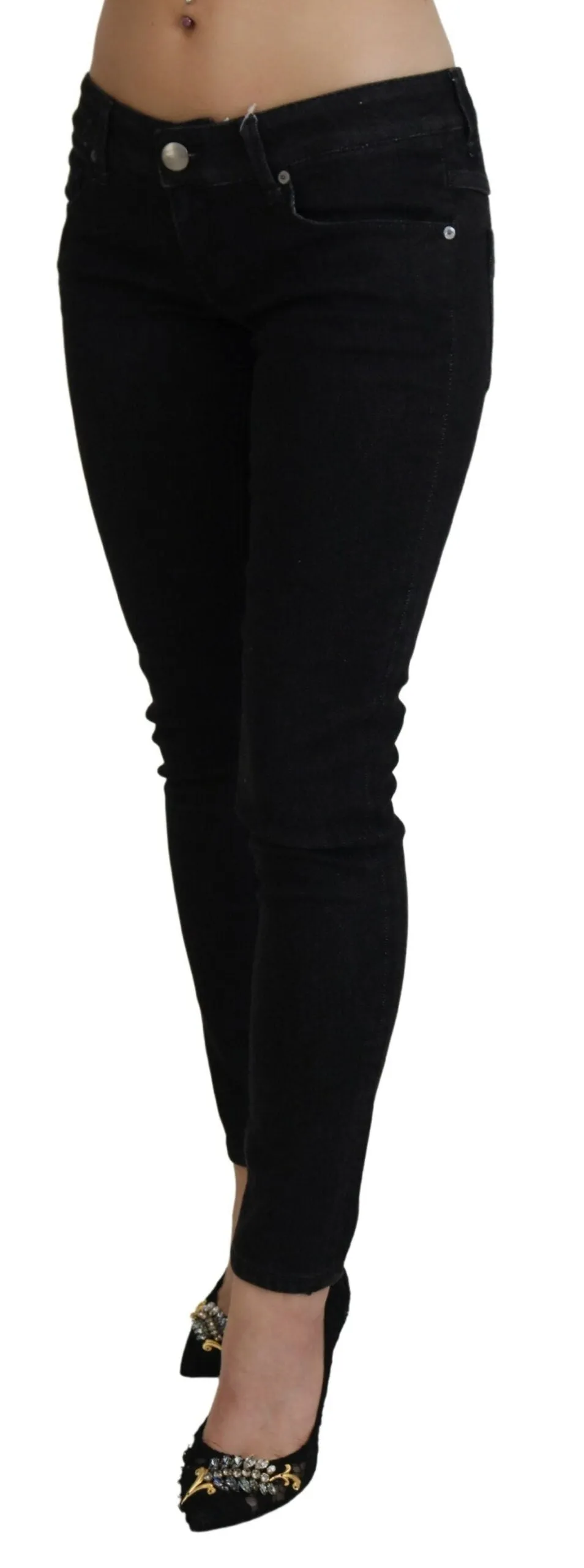 Acht  Low Waist Slim Fit Cotton blue Women's Jeans