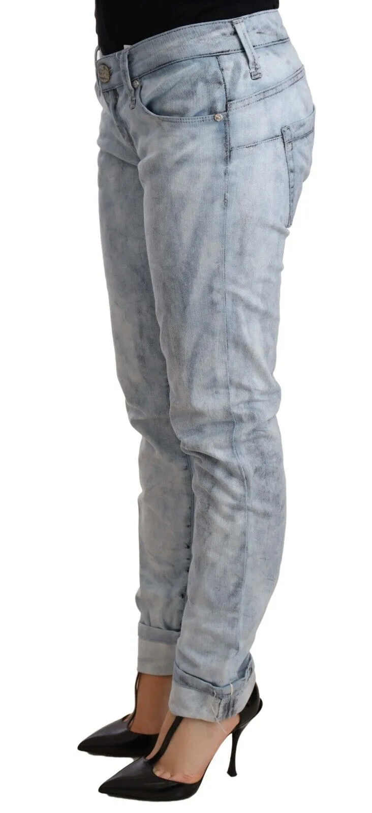 Acht  Washed Cotton Folded Hem  Women's Trouser