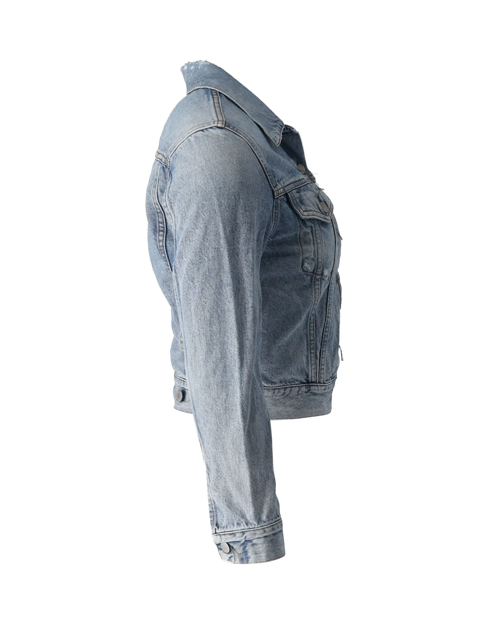 Acne Studios Denim Jacket in Light Blue Cotton