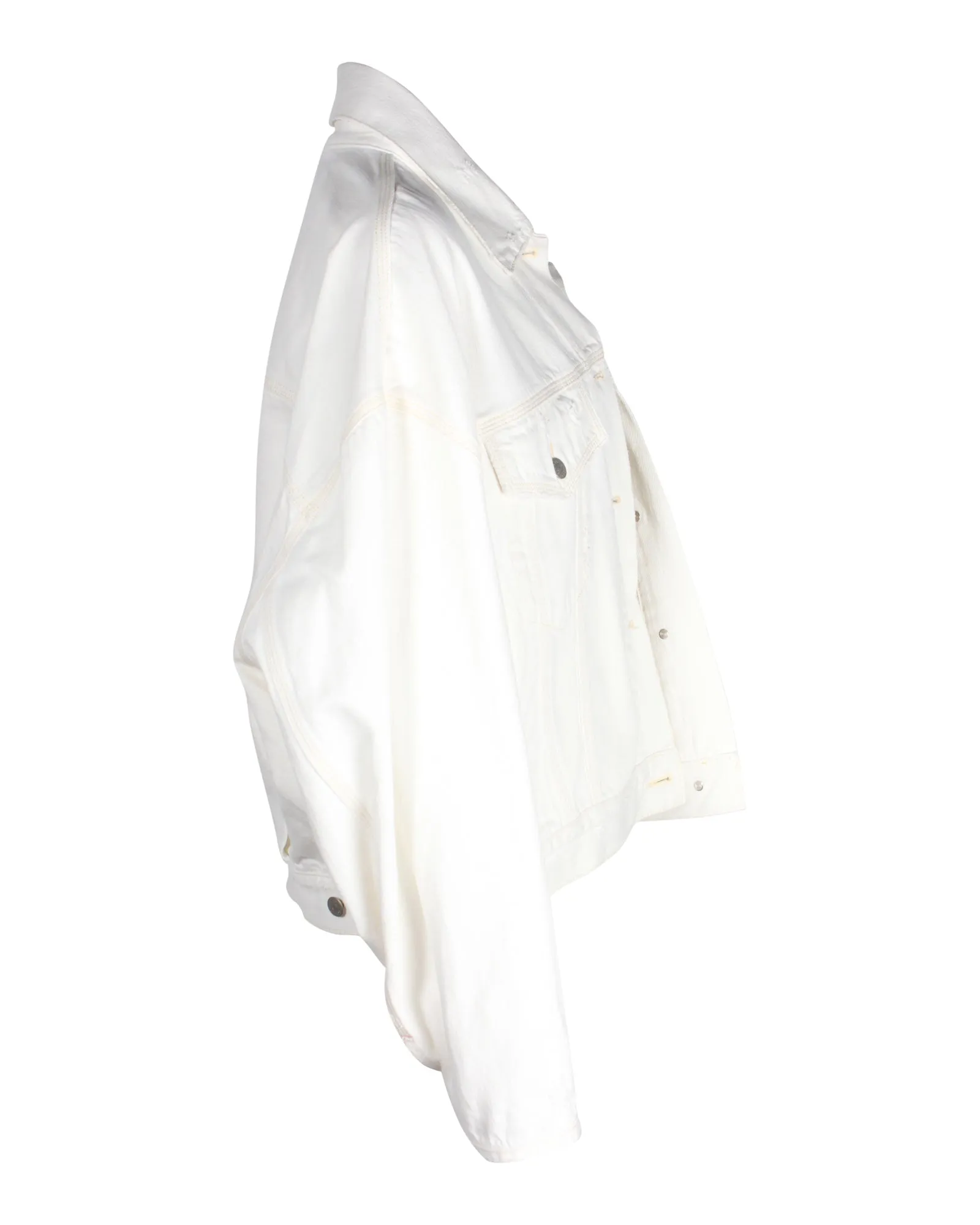Acne Studios Denim Jacket in White Cotton