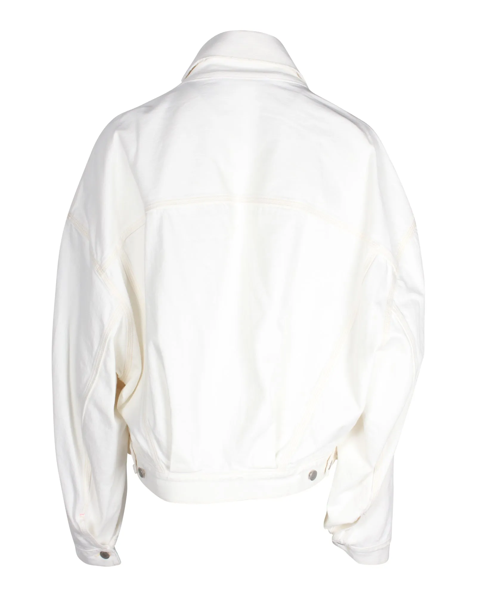 Acne Studios Denim Jacket in White Cotton