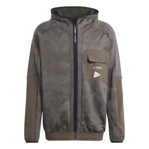 Adidas Terrex Outdoor Men And Wander AWD Mid Jacket Shadow Olive HR7140