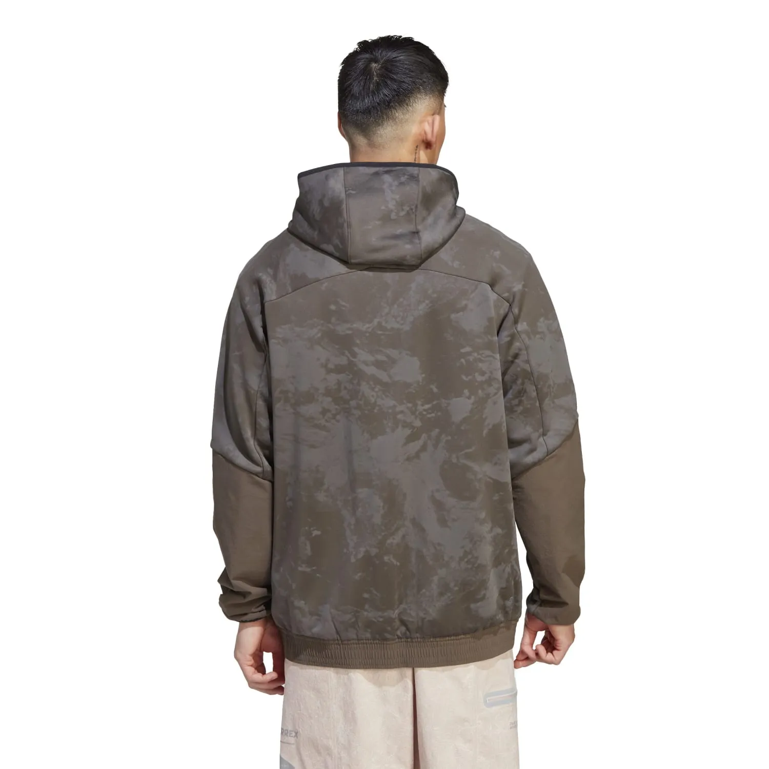 Adidas Terrex Outdoor Men And Wander AWD Mid Jacket Shadow Olive HR7140