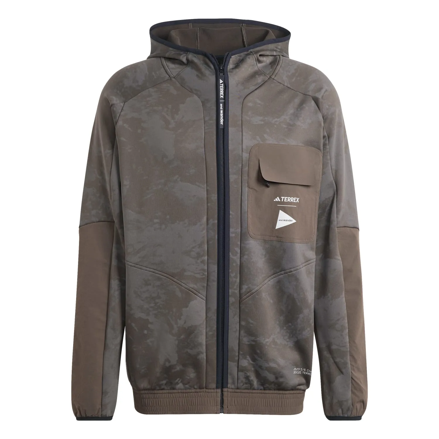Adidas Terrex Outdoor Men And Wander AWD Mid Jacket Shadow Olive HR7140