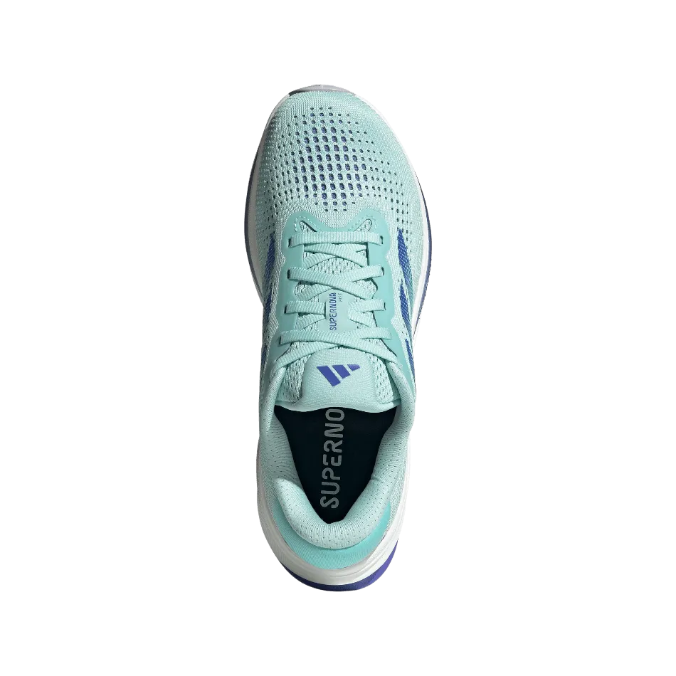 Adidas Women's Supernova Rise Running Shoes in Semi Flash Aqua/Cobalt Blue/Blue Spark Met AW24 Shoes_Adidas