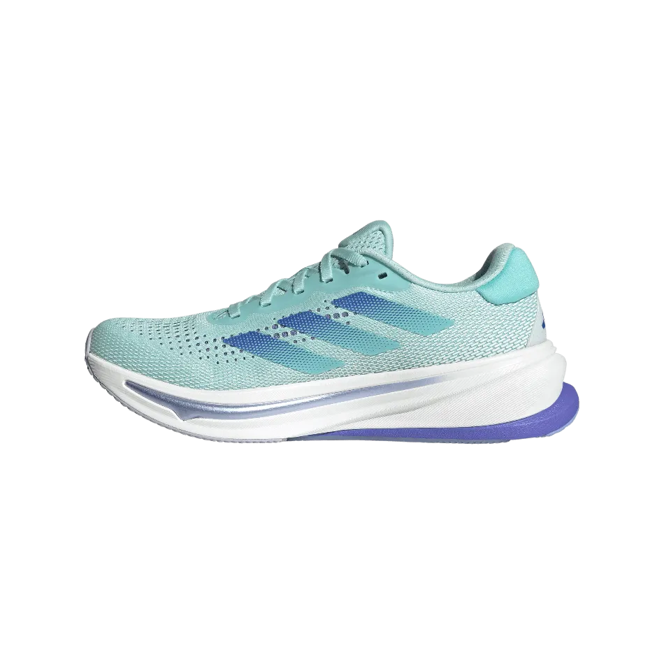 Adidas Women's Supernova Rise Running Shoes in Semi Flash Aqua/Cobalt Blue/Blue Spark Met AW24 Shoes_Adidas