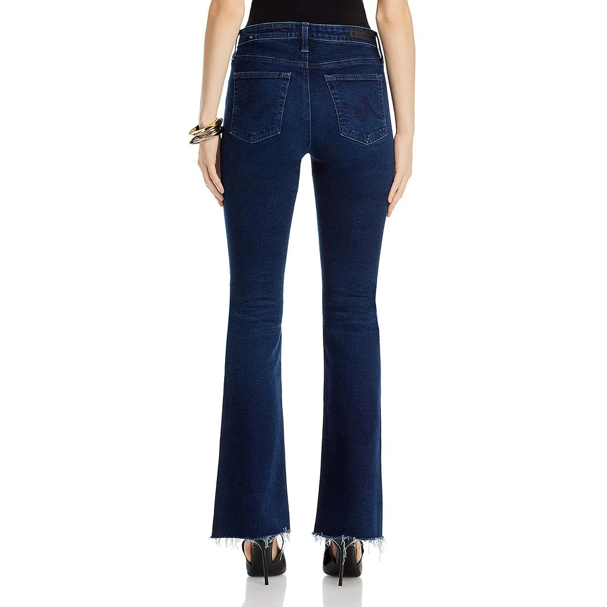 AG Jeans Womens Farrah Denim High Rise Fit Bootcut Jeans