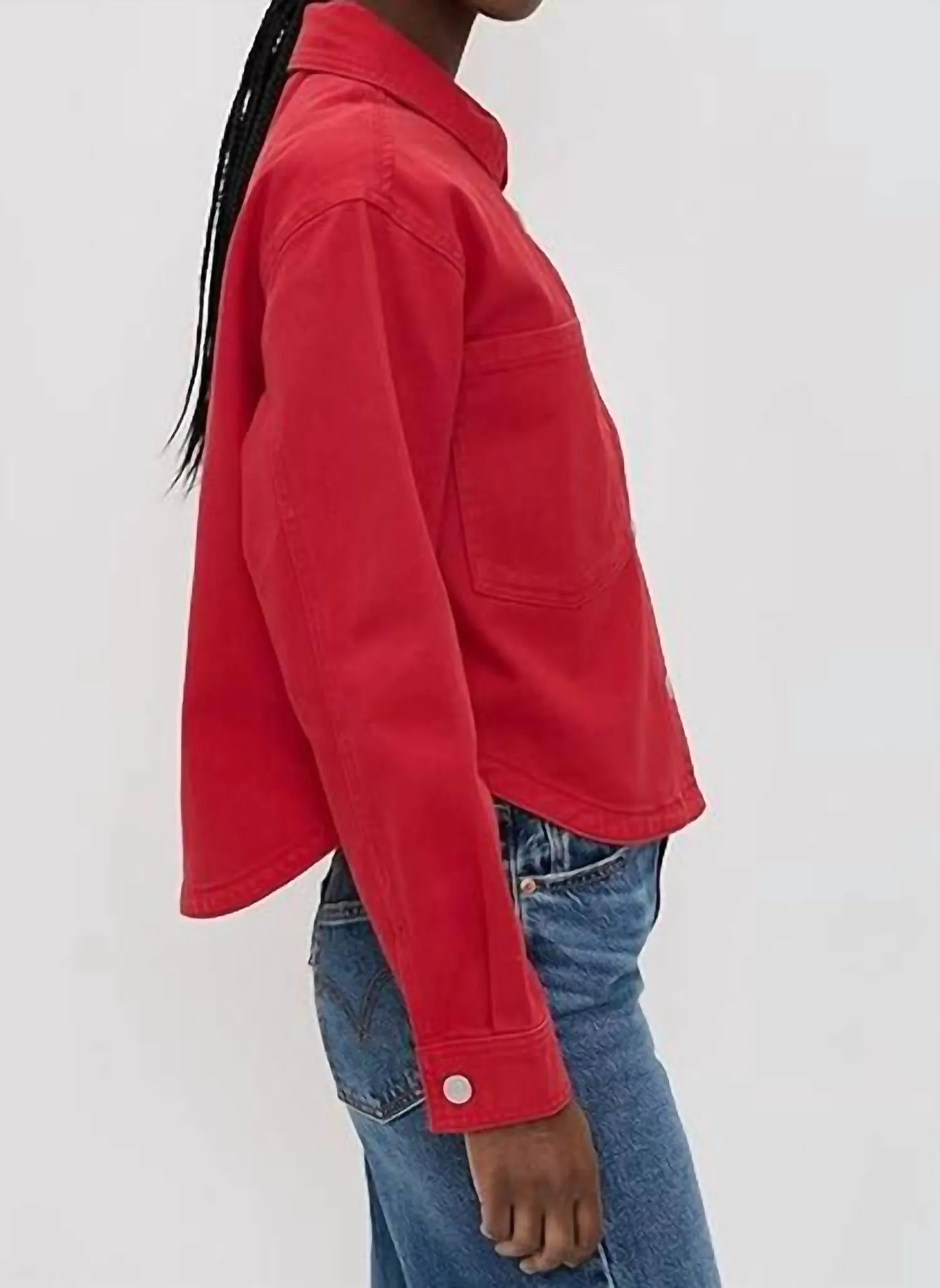 All Day Cropped Washed Jacket