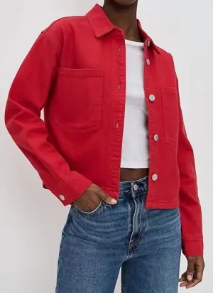 All Day Cropped Washed Jacket