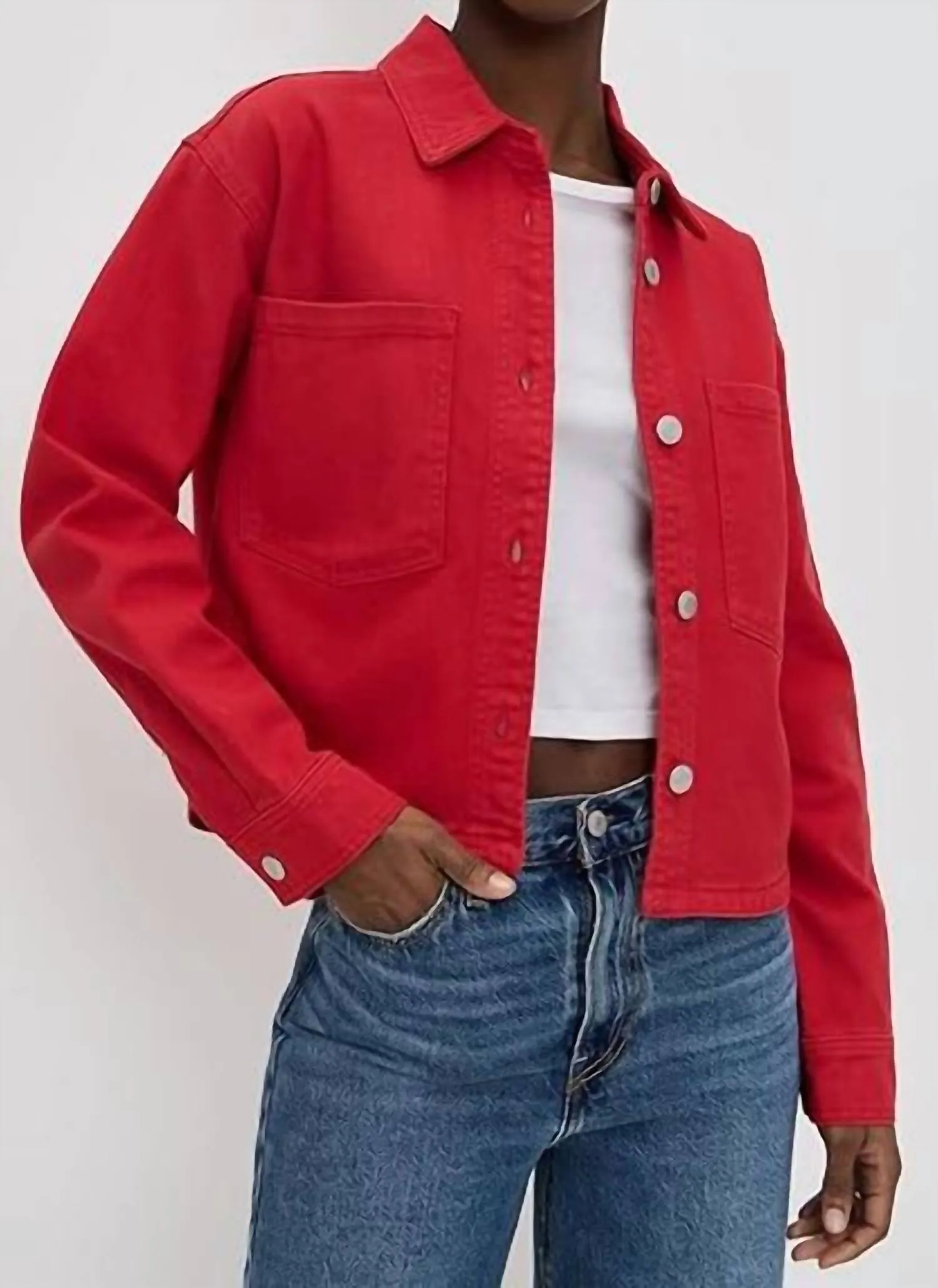 All Day Cropped Washed Jacket