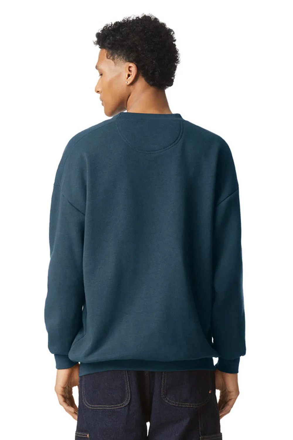 American Apparel Mens ReFlex Fleece Crewneck Sweatshirt - Sea Blue