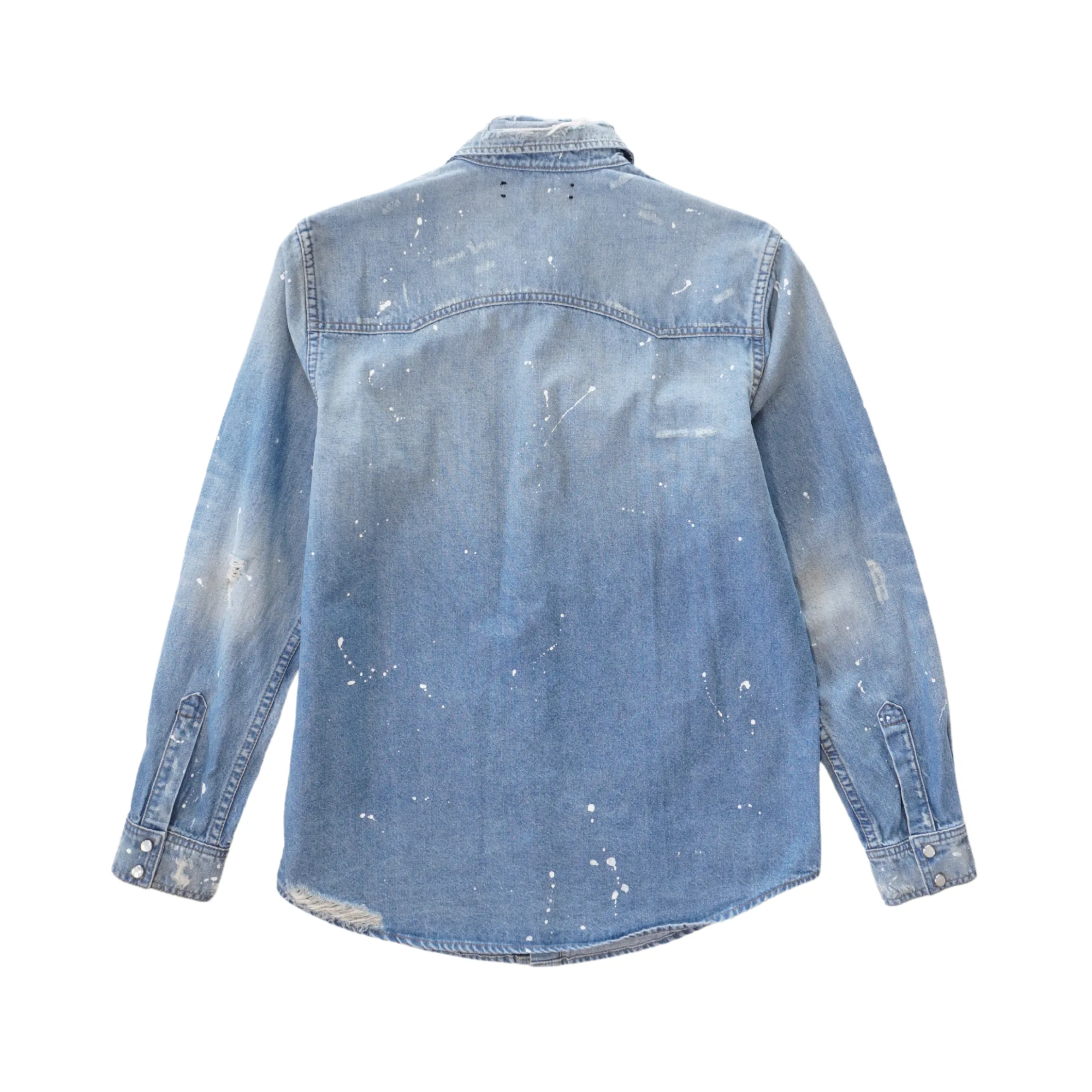 Amiri 'Paint Crush' Denim Shirt - Men's S