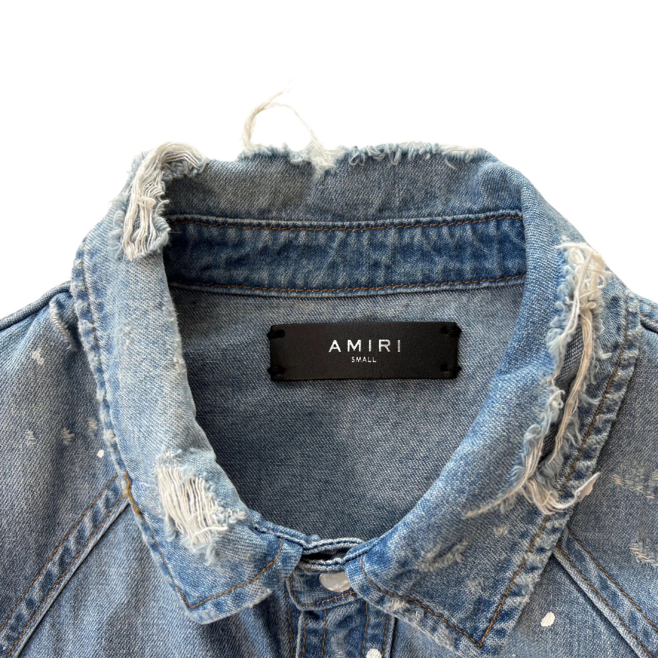 Amiri 'Paint Crush' Denim Shirt - Men's S