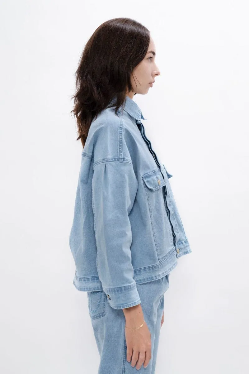 Arizona Upcycled Denim Jacket | Sky