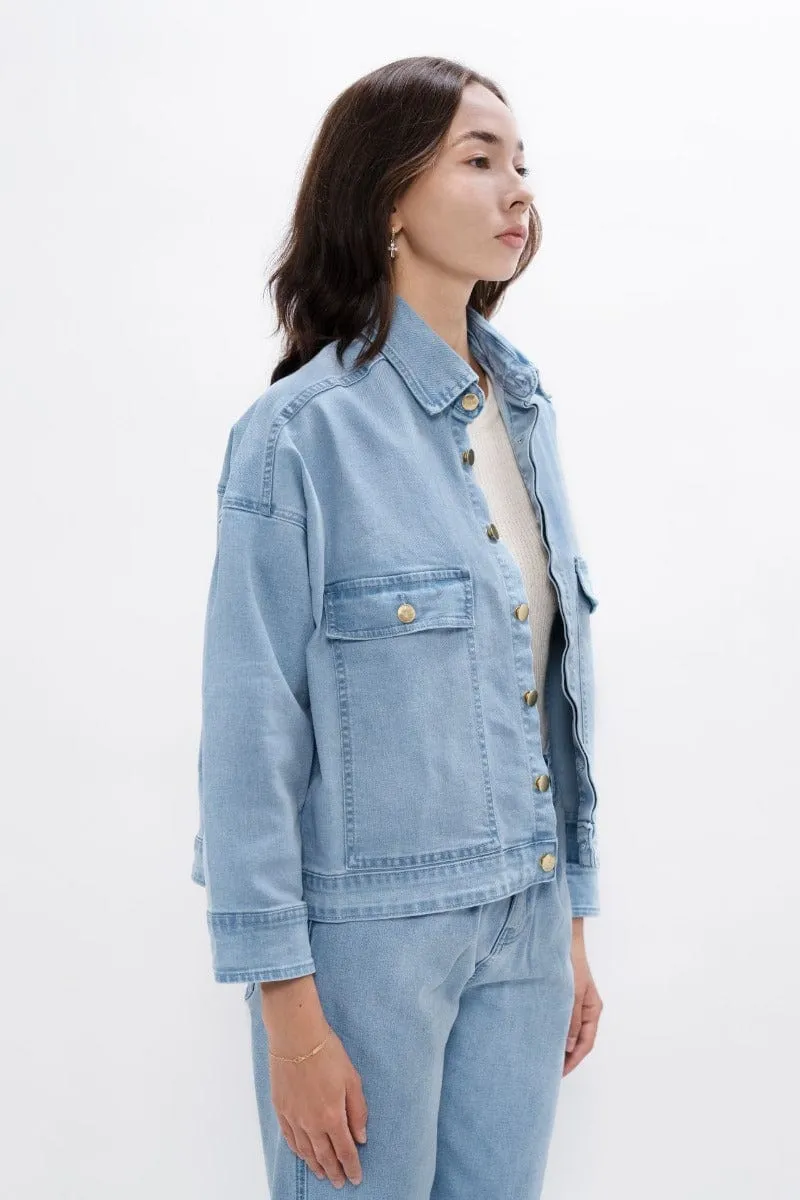 Arizona Upcycled Denim Jacket | Sky
