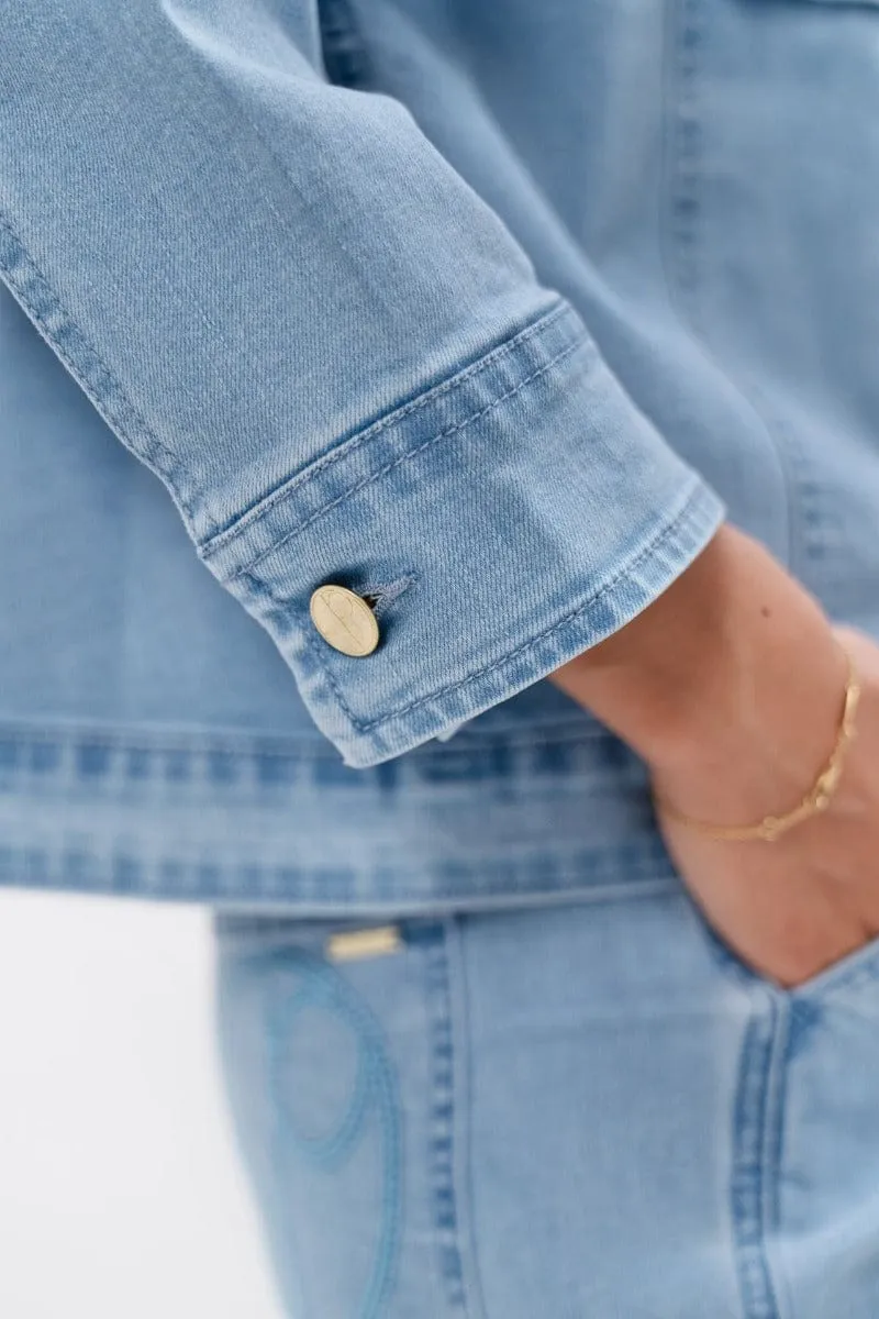 Arizona Upcycled Denim Jacket | Sky