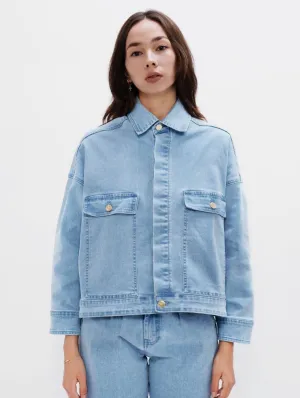 Arizona Upcycled Denim Jacket | Sky