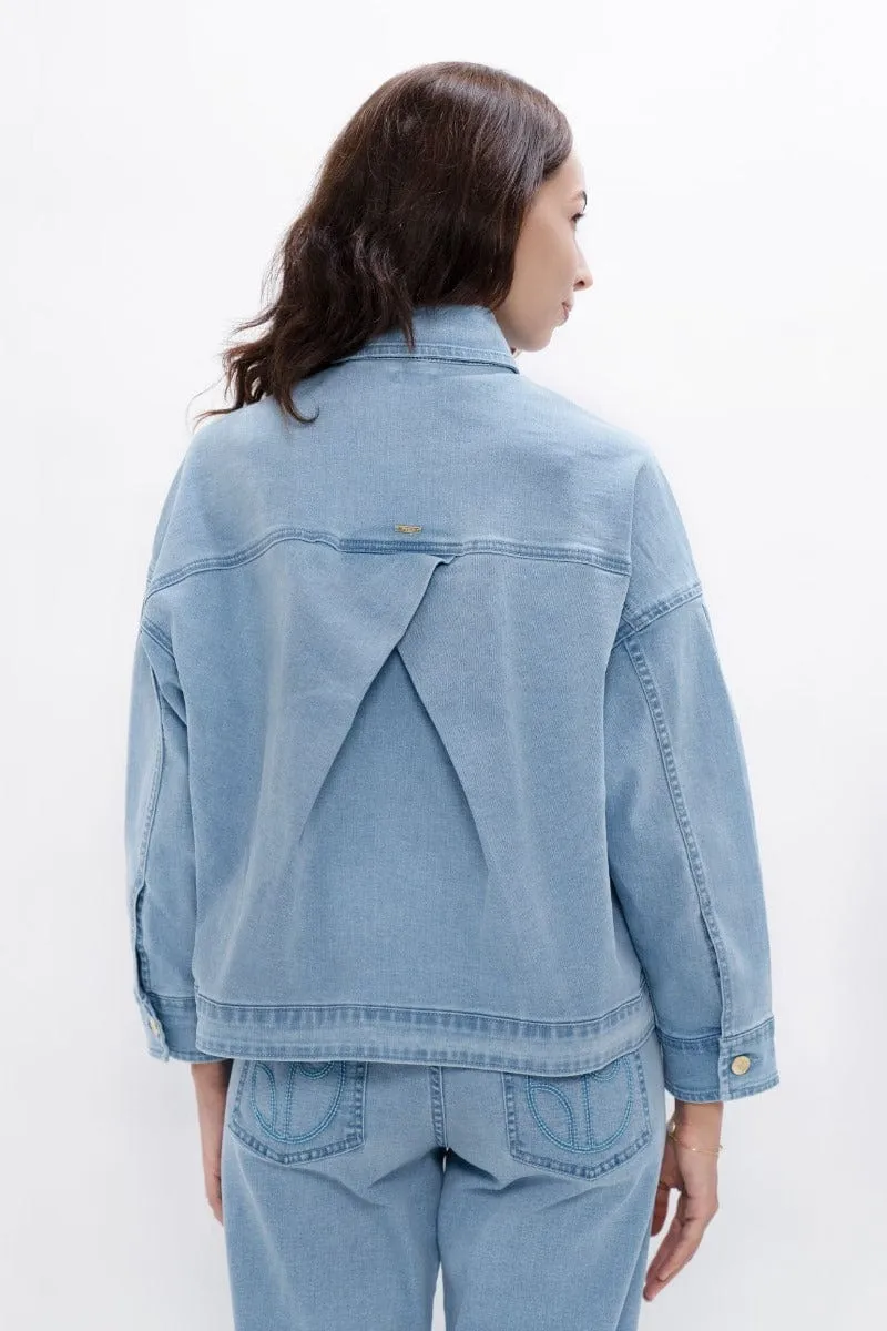 Arizona Upcycled Denim Jacket | Sky