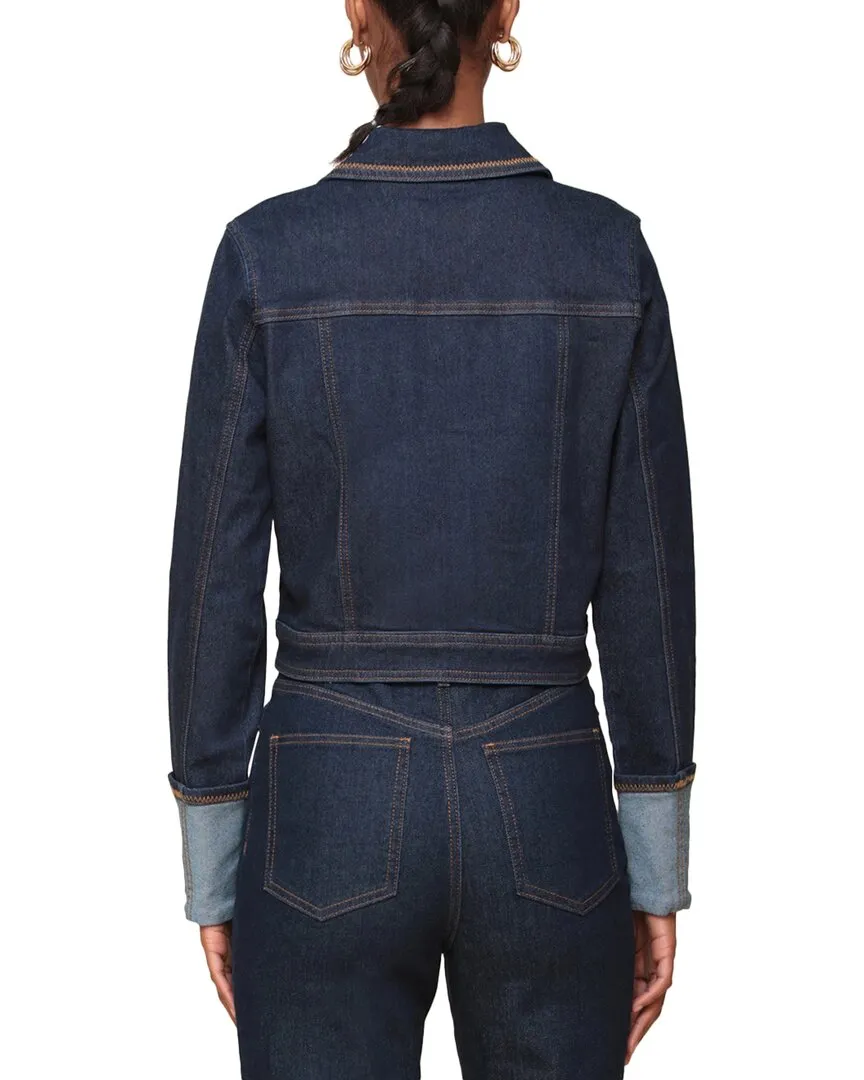 Avec Les Filles Cropped Denim Jacket