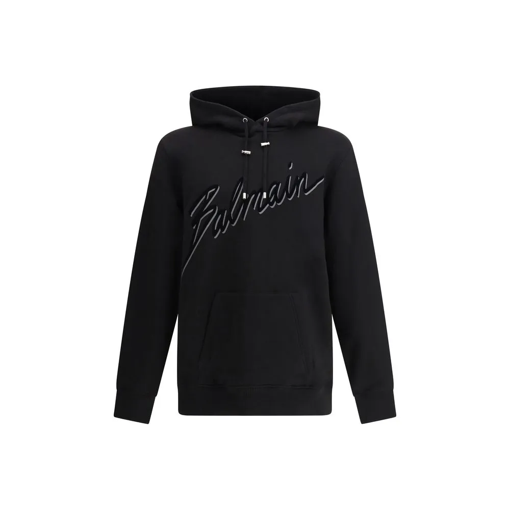 Balmain Logo cotton Men's Hoodie