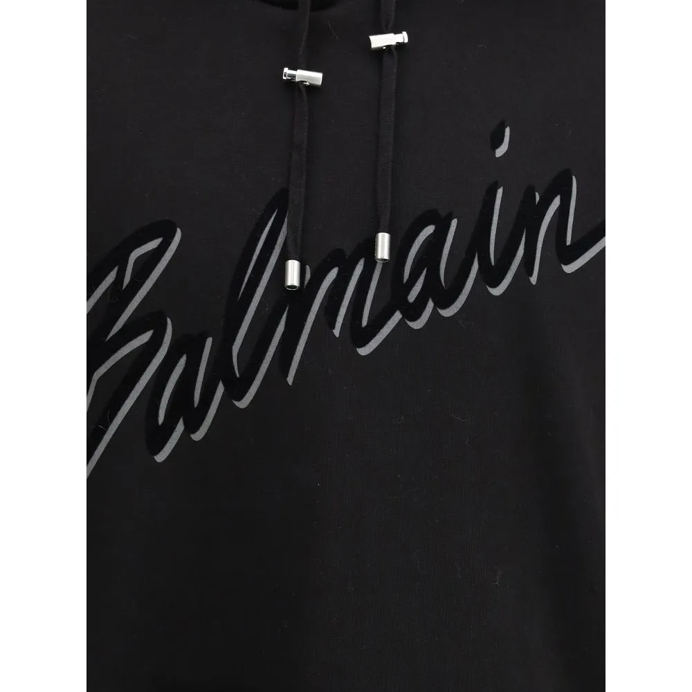Balmain Logo cotton Men's Hoodie