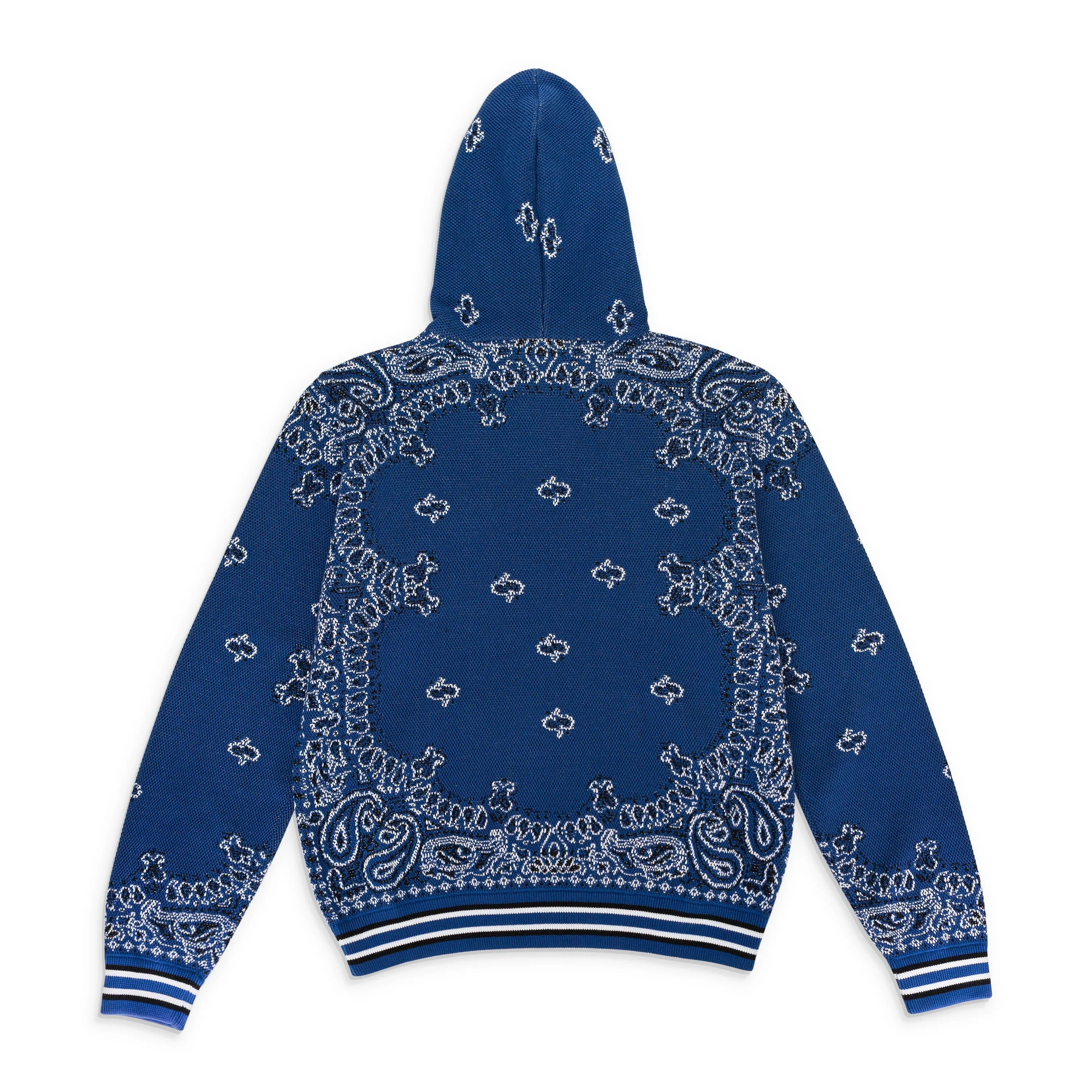 BANDANA B-BALL BLUE BLACK HOODIE