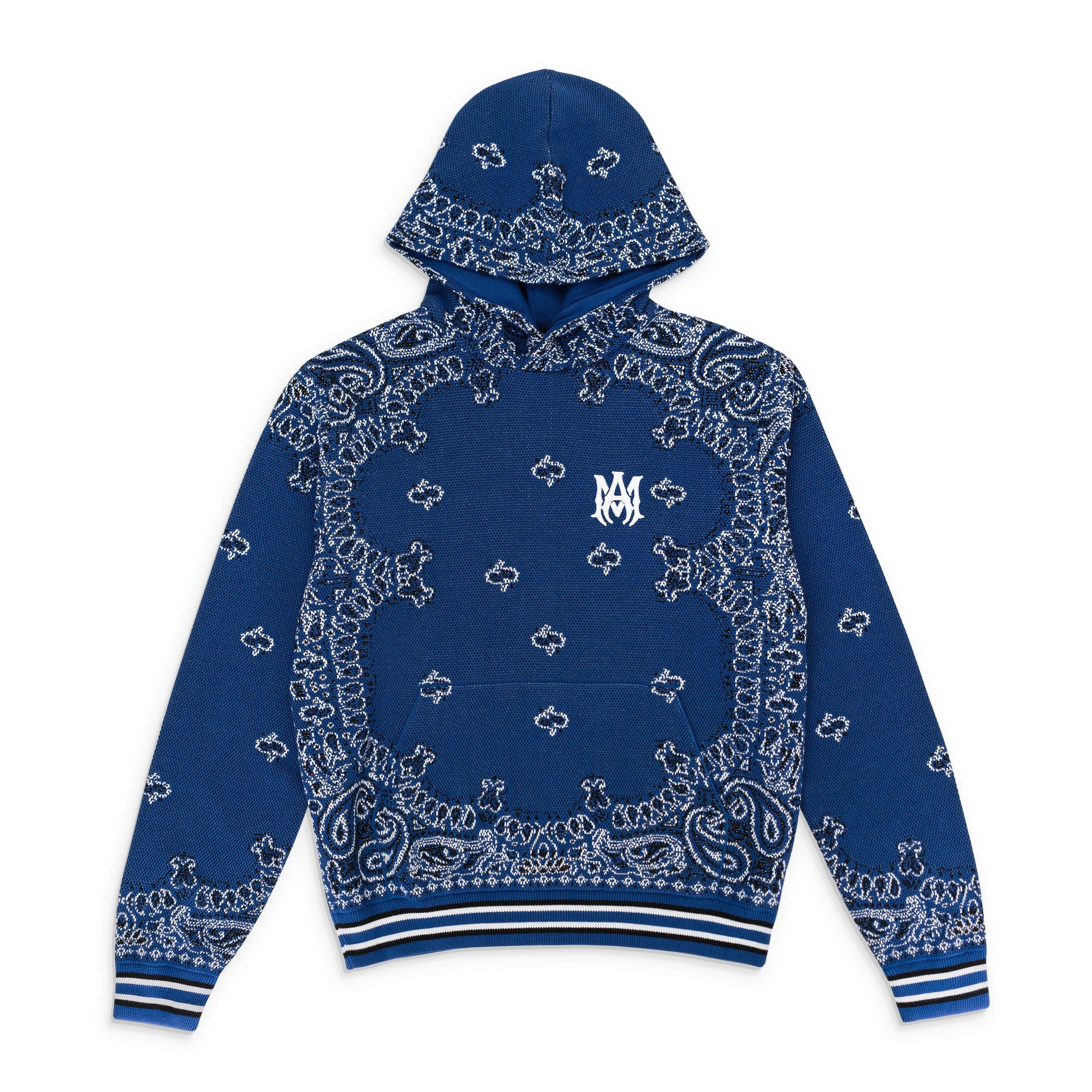 BANDANA B-BALL BLUE BLACK HOODIE