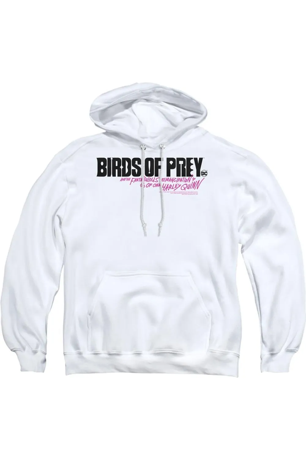 Birds Of Prey Horizontal Logo Adult Pull Over Hoodie / Hooded Sweatshirt