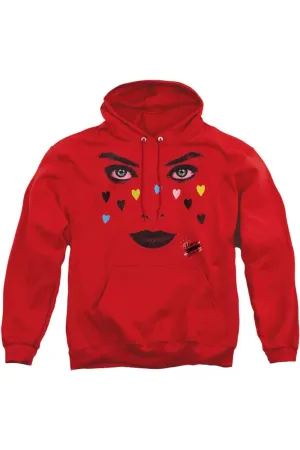Birds Of Prey Red Harley Adult Pull Over Hoodie / Hooded Sweatshirt