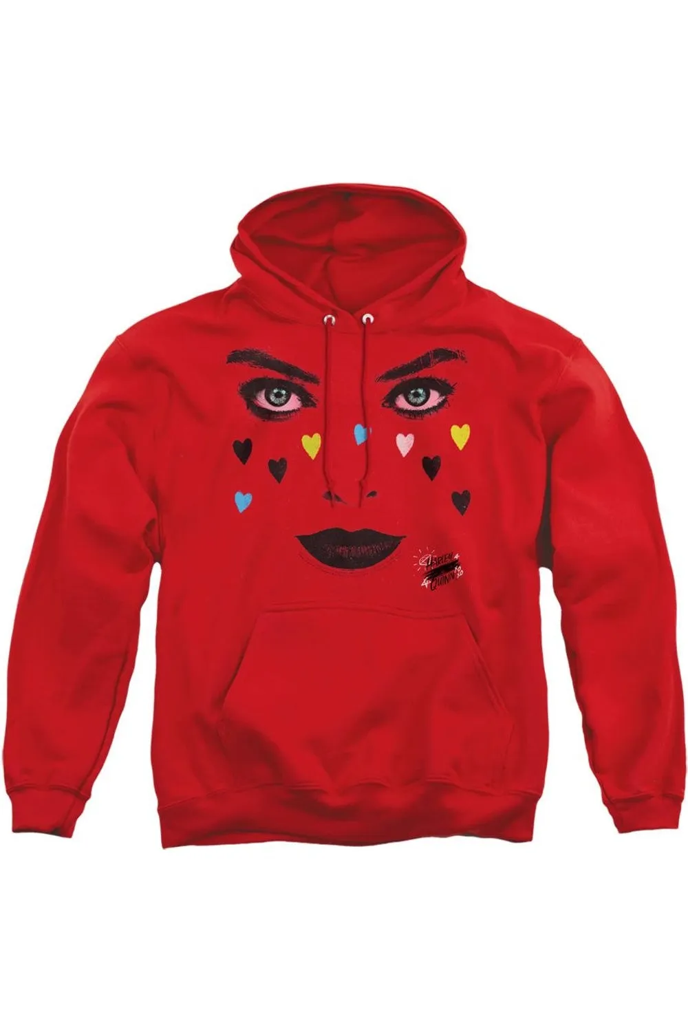 Birds Of Prey Red Harley Adult Pull Over Hoodie / Hooded Sweatshirt