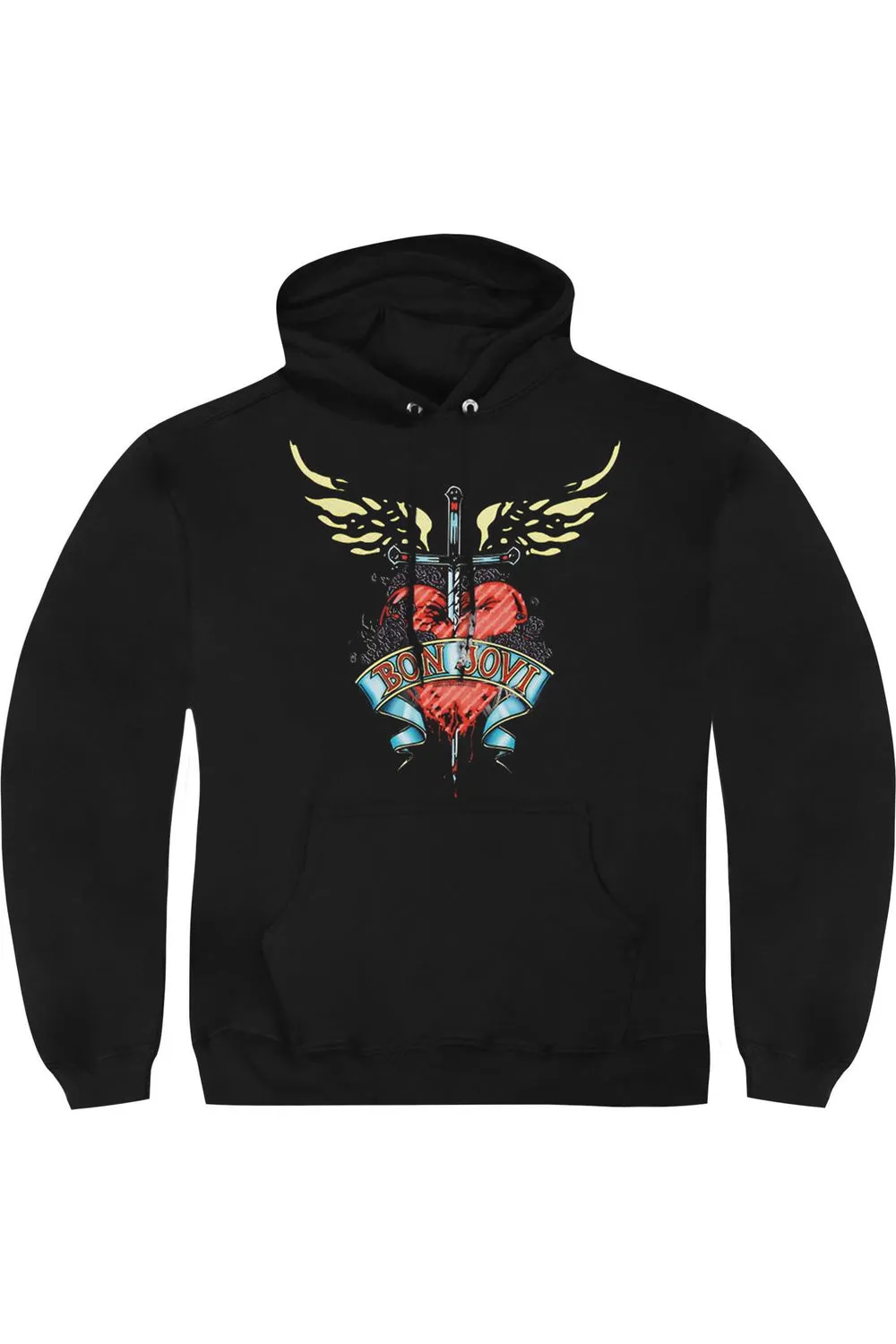 Bon Jovi Daggered Adult Heather Hoodie