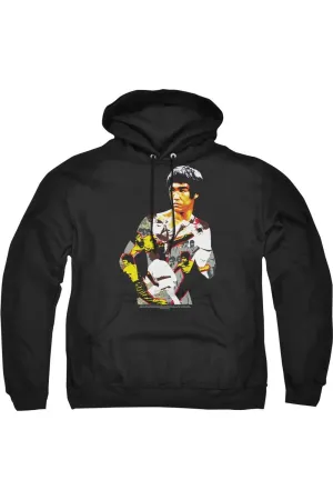 Bruce Lee Body Of Action Adult Pull Over Hoodie