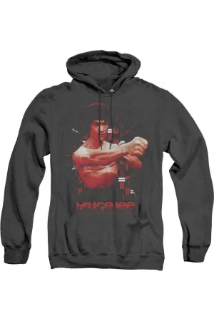 Bruce Lee The Shattering Fist Adult Heather Hoodie