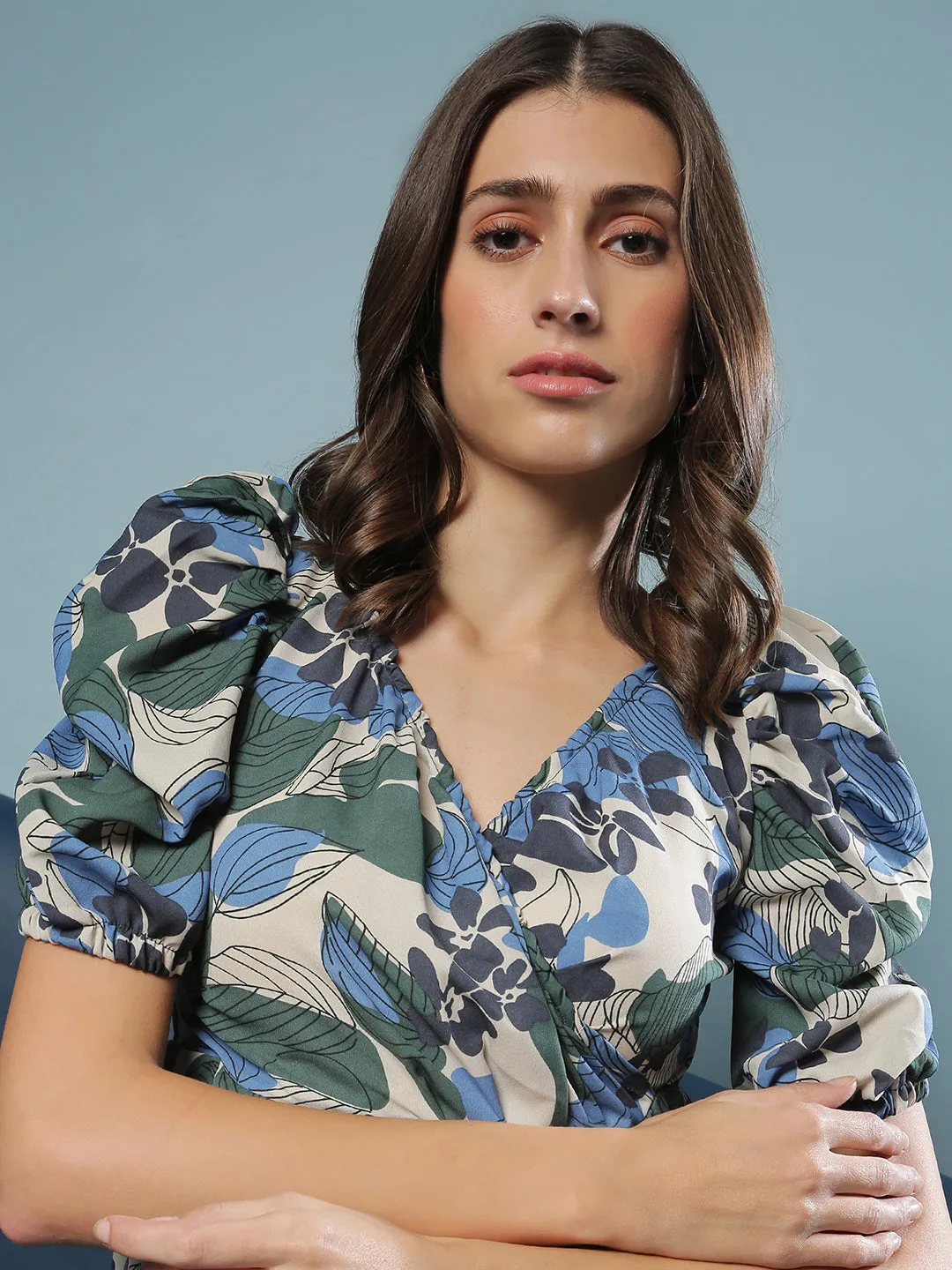 Campus Sutra Women Floral Design Casual Dresses ecco Shoes