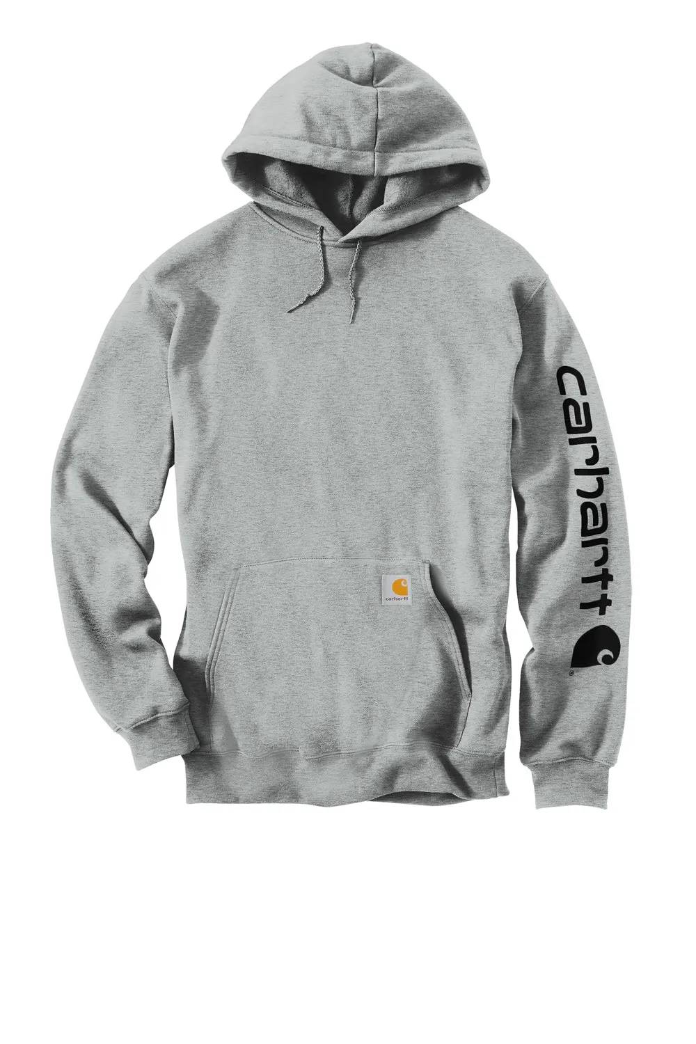 Carhartt Mens Hooded Sweatshirt Hoodie w/ Pouch Pocket - Heather Grey