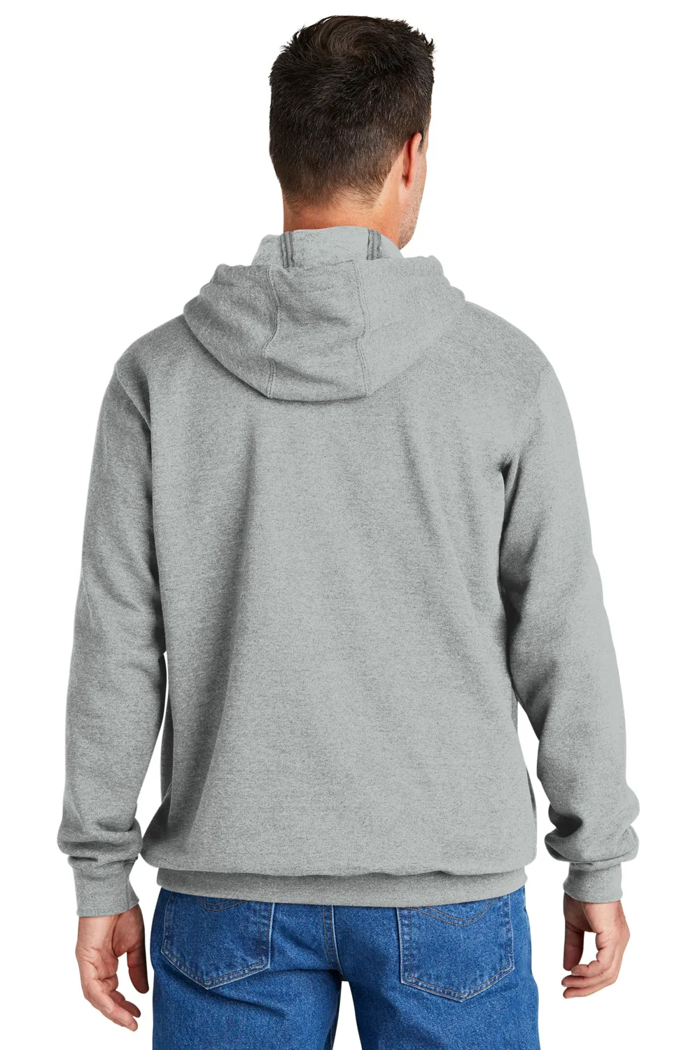 Carhartt Mens Hooded Sweatshirt Hoodie w/ Pouch Pocket - Heather Grey