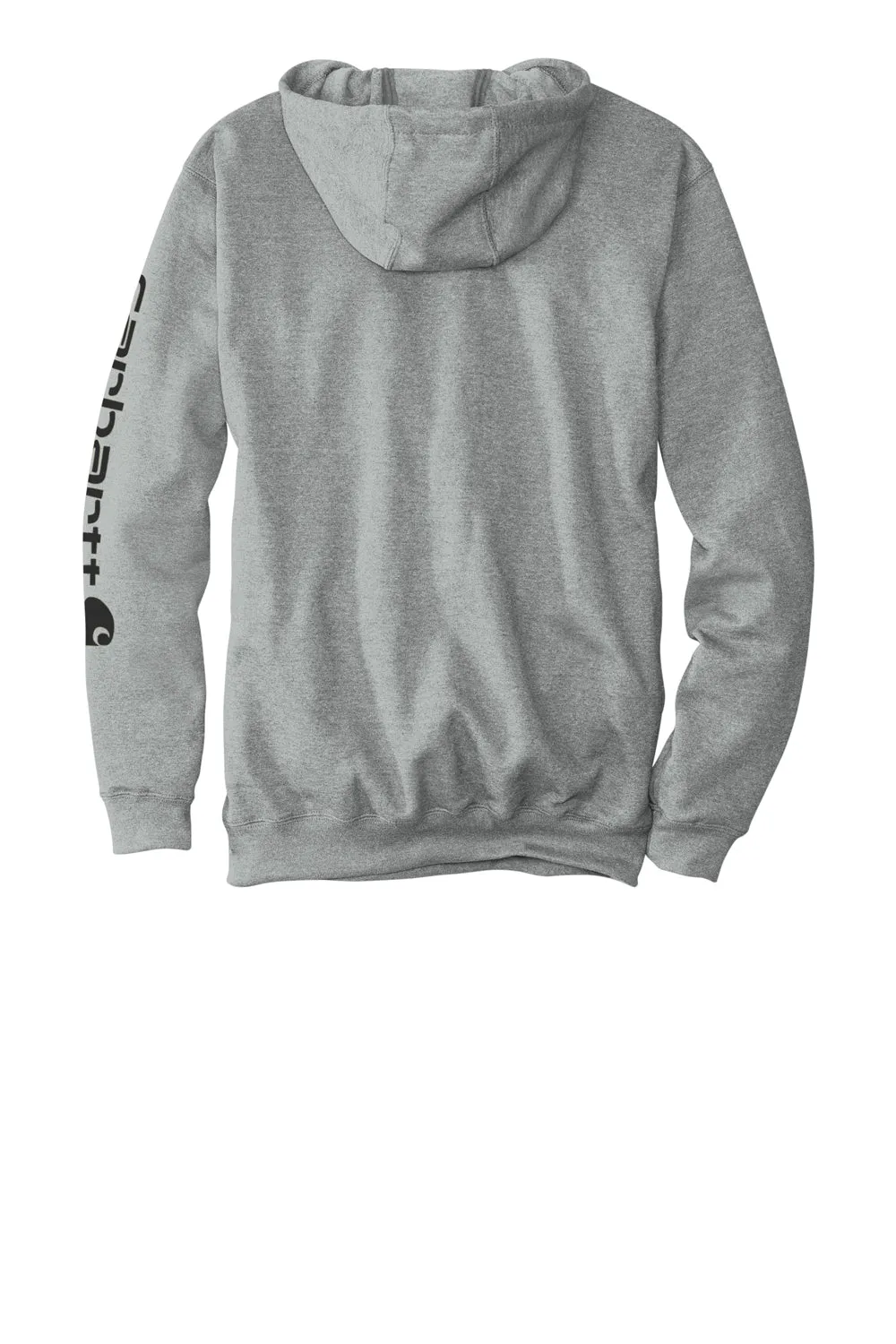 Carhartt Mens Hooded Sweatshirt Hoodie w/ Pouch Pocket - Heather Grey