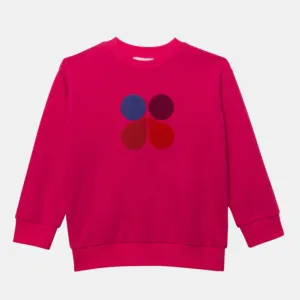 Catimini Kids DROIT Logo Cotton Sweatshirts - Fuchsia 3Y/7Y/8Y