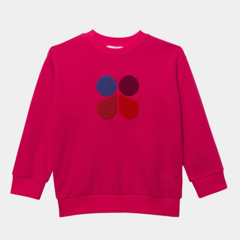 Catimini Kids DROIT Logo Cotton Sweatshirts - Fuchsia 3Y/7Y/8Y