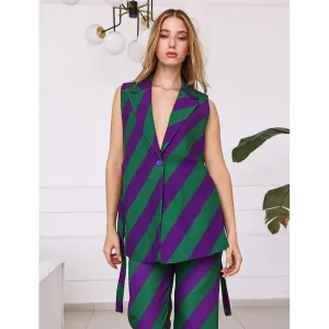Chaleco open side - stripes
