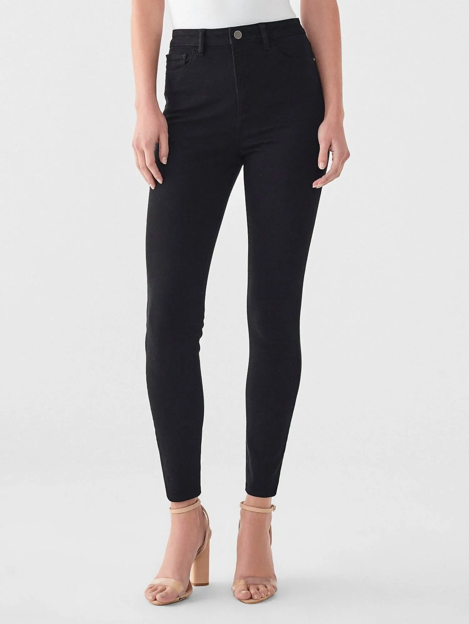 Chrissy Ultra High Rise Ankle Skinny Jeans In Hopper