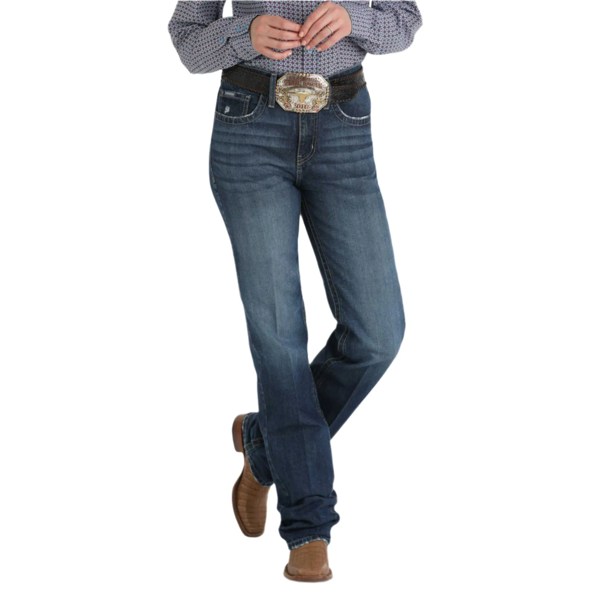 Cinch Women's Emerson Med Stone Washed Jeans