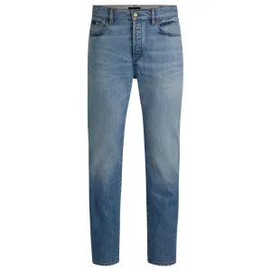Classic-fit jeans in blue comfort-stretch denim