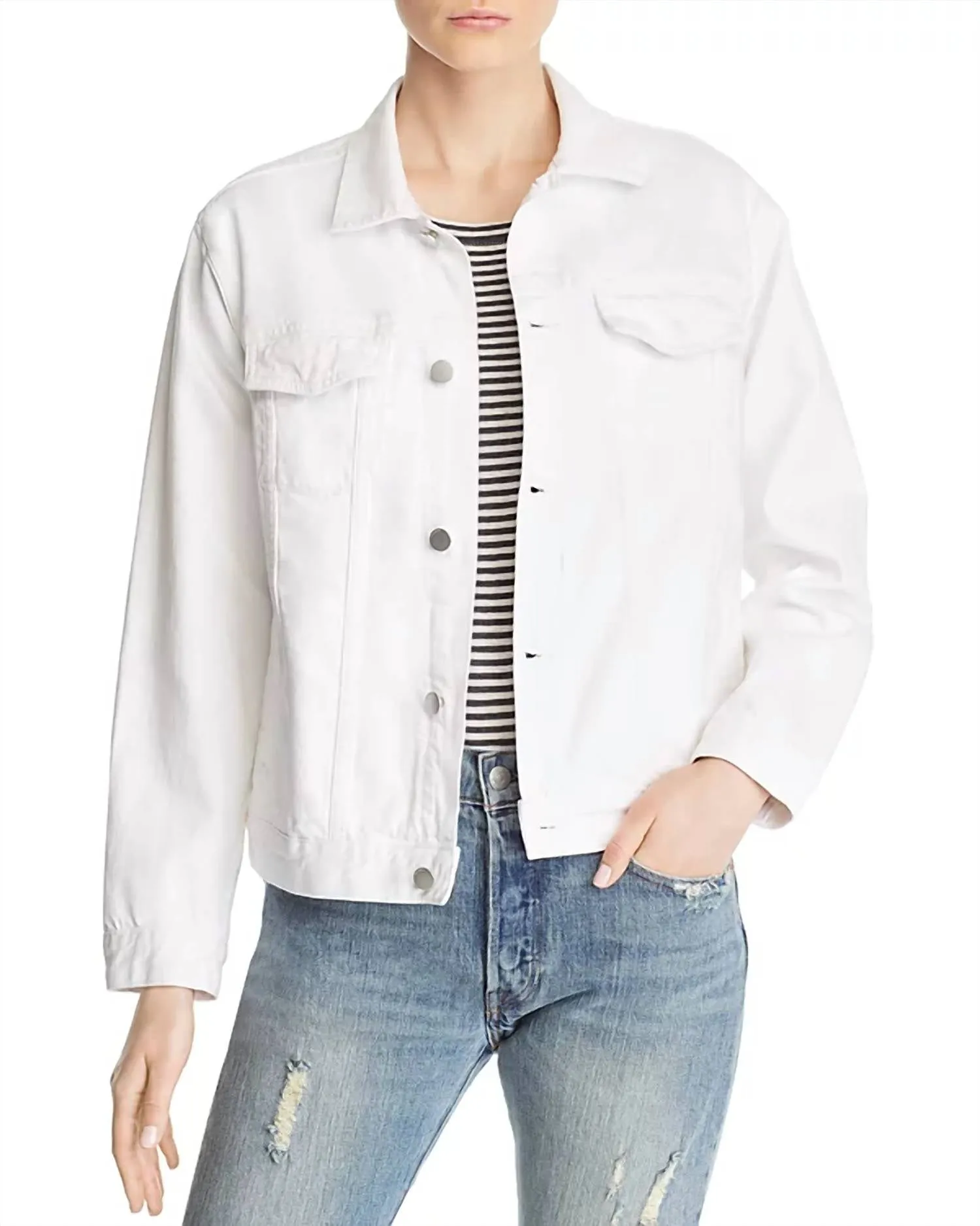 Clyde Denim Jean Jacket In Albright