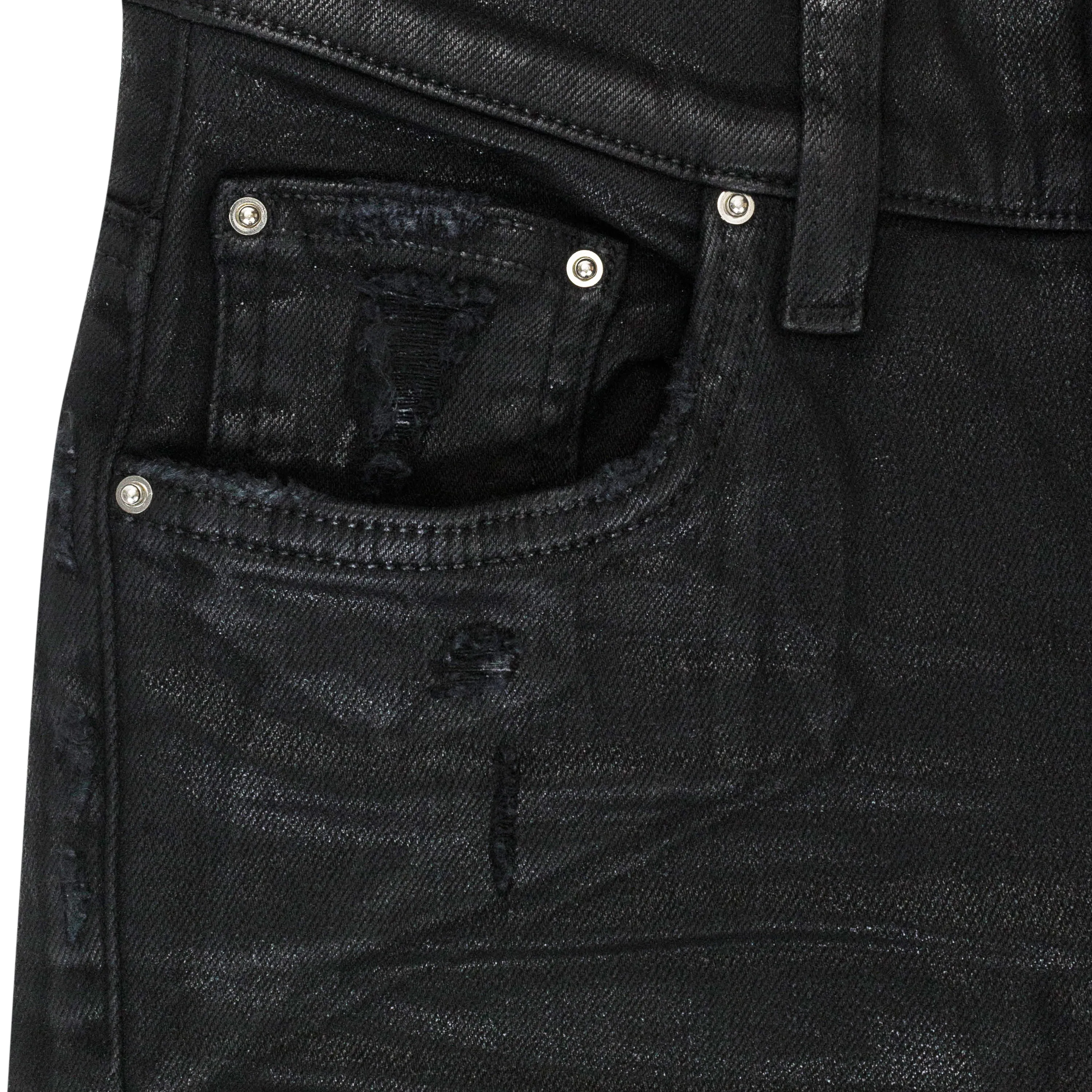 COATED MX1 JEAN BLACK SKINNY JEANS