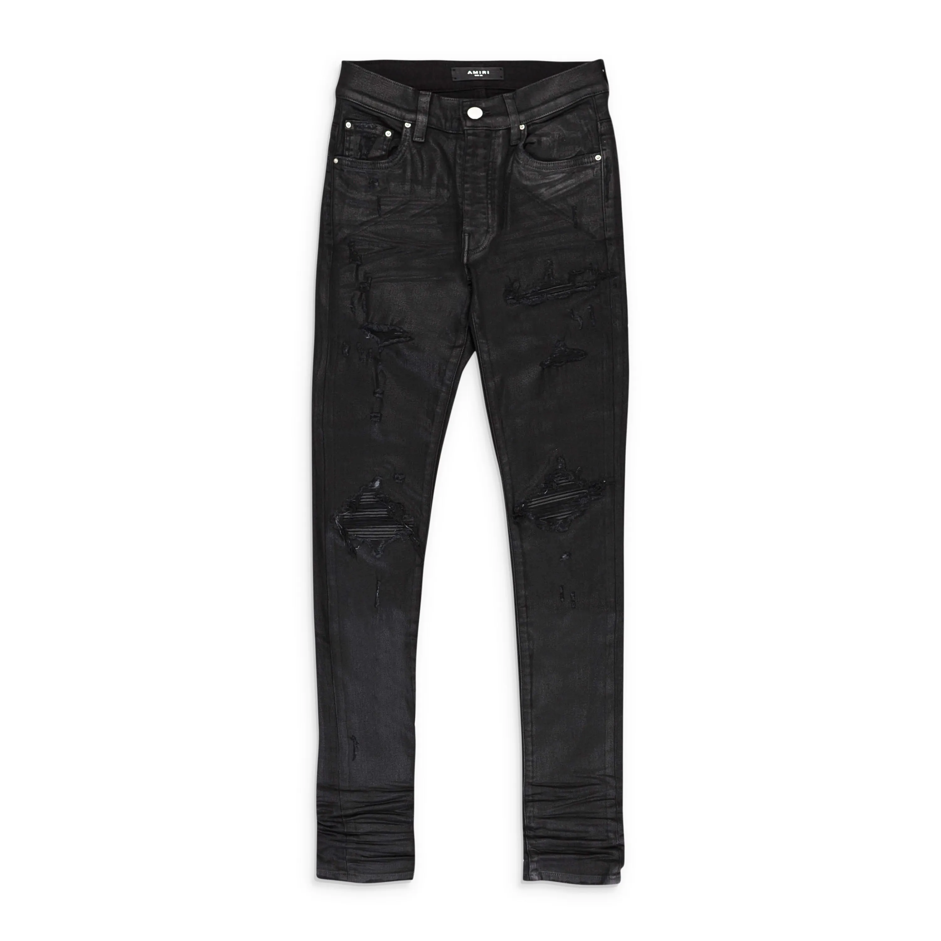 COATED MX1 JEAN BLACK SKINNY JEANS