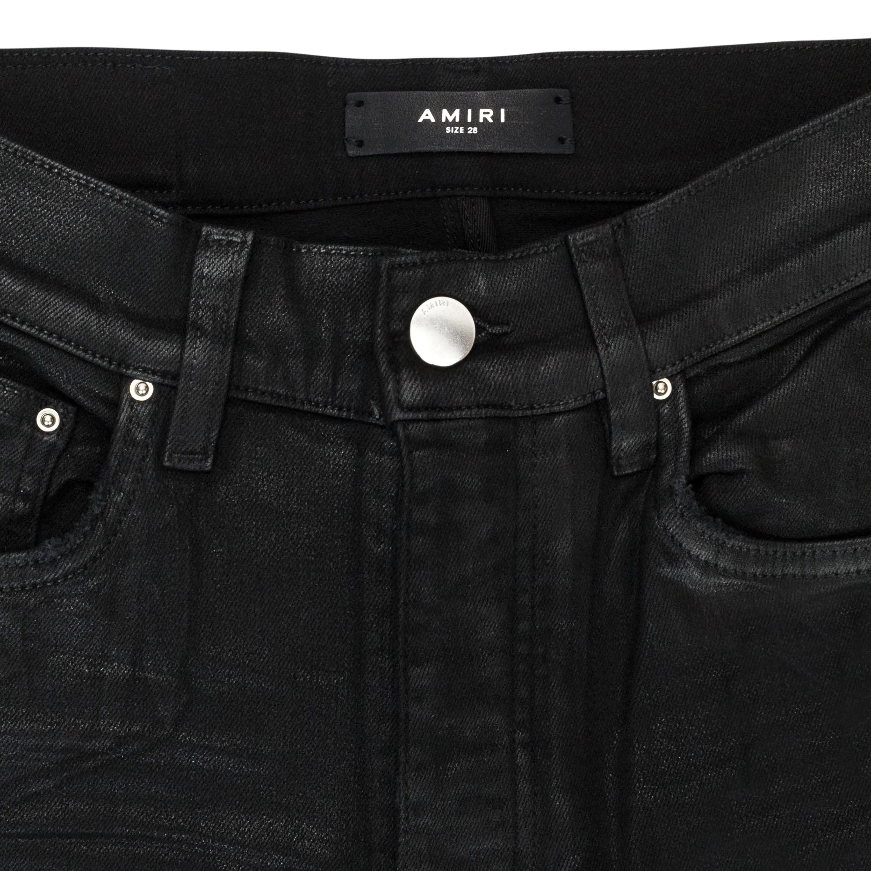 COATED MX1 JEAN BLACK SKINNY JEANS