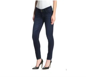 Collin Skinny Stretch Mid Rise Ankle Jeans In Blue